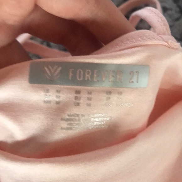 BRAND NEW forever 21 athletic tank w built in bra - Picture 3 of 3